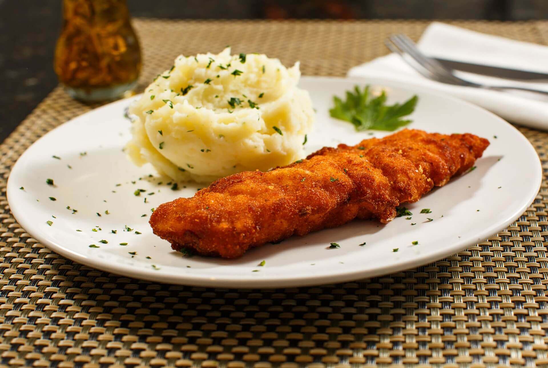 Bife à milanesa sem ovos